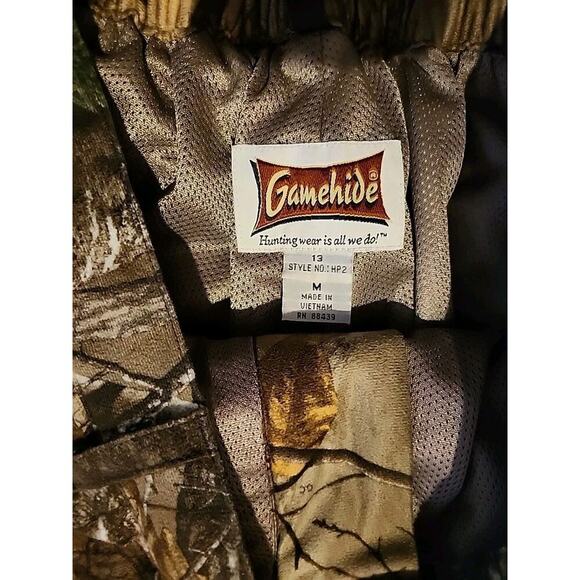 GAMEHIDE Mens Lined Grass Camo Hush Hide Hunting Pants 34x32 See Description - Picture 5 of 8